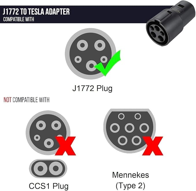 Lectron J1772 to Tesla EV Charging Adapter 60 Amp - Image 4