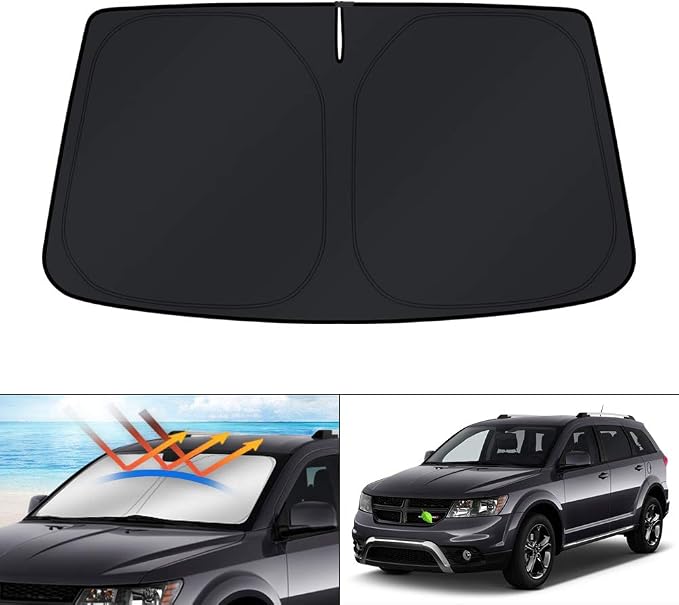 KUST Windshield Sun Shade for Dodge Journey 2009-2020 Sunshade Window Sun Visor by KUST