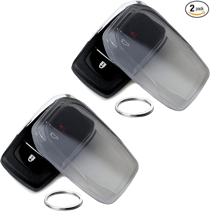 OLLEN Clear TPU Key Fob Cover, Fit by OLLEN