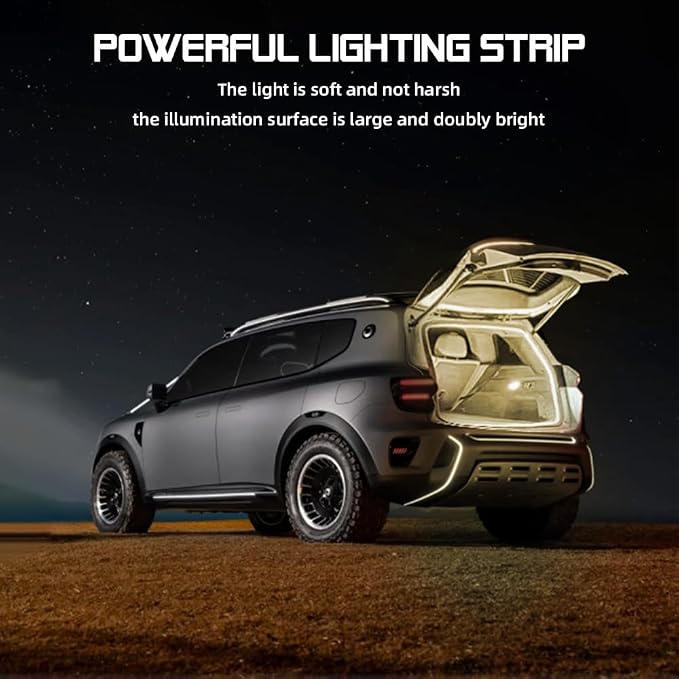 Car LED Strip Light For Trunk, 79Inch IP67 Silicone Waterproof Neon Light Strip - Image 5