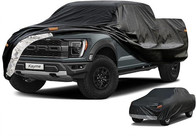 Kayme 7 Layers Truck Cover Waterproof All Weather, Heavy Duty Outdoor Pickup by kayme