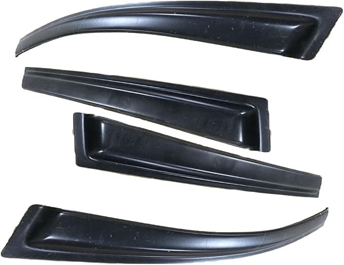 4pcs Outside Mount Style Sun Rain Guard Durable Side Window Wind Deflectors - Image 4