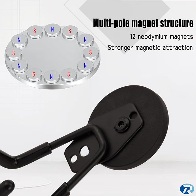 2 Pcs Magnetic Hook Heavy Duty, Strong Magnet Hooks - Image 4