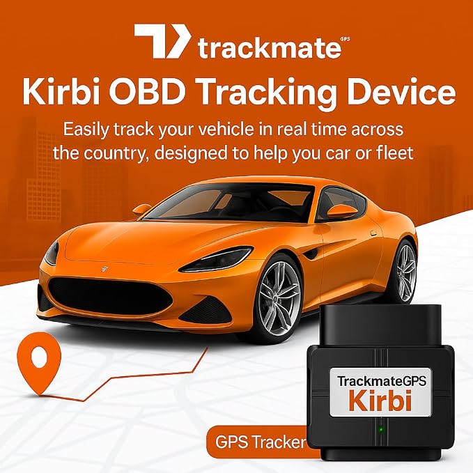 Kirbi OBD Tracker, GPS Tracker for Vehicles Real-Time Tracking, Worldwide - Image 2