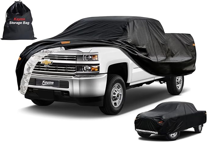 Kayme Truck Cover Custom Fit Chevrolet Silverado 2500HD Double Cab SB. Full by kayme