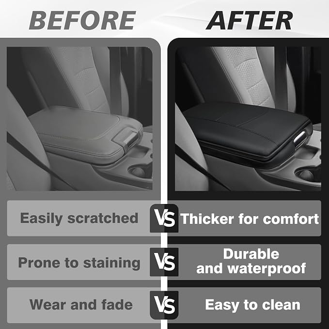 Muslogy Center Console Armrest Cover Compatible - Image 6