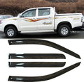 4pcs Outside Mount Style Dark Smoke Window Rain Guards Durable Side Wind by Deebior