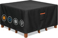 Outdoor Waterproof Furniture Cover, 54W x 54L x 28H inches Heavy Duty 600D by BRUXOLAY