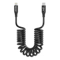 AGVEE 2 Pack 3ft Coiled Short USB-C to Lightning Charging Cable 30W PD Fast by AGVEE
