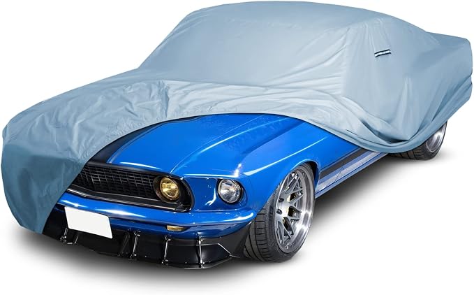 iCarCover Custom Car Cover for 1969-1973 Ford Mustang Waterproof All-Weather by iCarCover