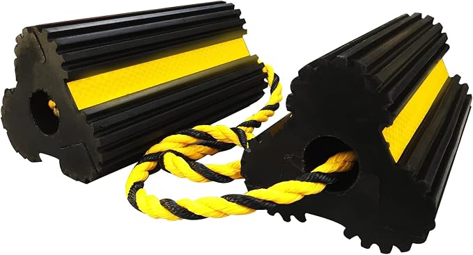 ROBLOCK Heavy Duty Wheel Chocks, Rubber Wheel Block Non-Slip Base by ROBLOCK