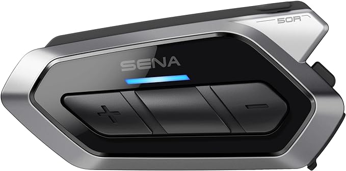 Sena 50R 3-Button Motorcycle Bluetooth Headset w/Sound by Harman Kardon by Sena