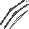 3 Wipers Set for Scion XB 2008 2009 2010 2011 2012 2013 2014 2015, Windshield by SCTIOANSNOemWiperBlades