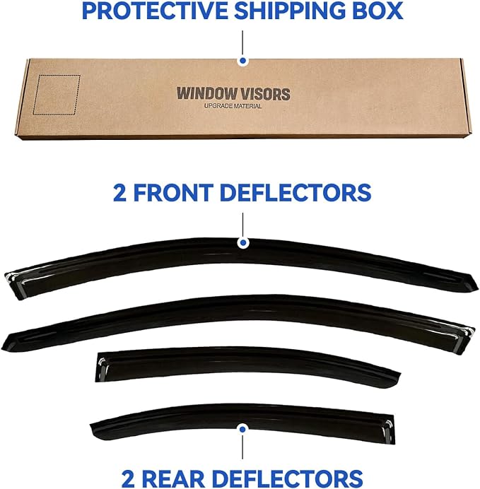 Window Visors Rain Guards Shield Compatible - Image 5