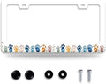 Bear Paw Print License Plate Frame Colorful Animal License Plate Frames Funny by NEWCOCO
