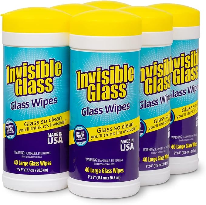 Invisible Glass 90160-6PK Glass Cleaning Wipes Perfect by InvisibleGlass