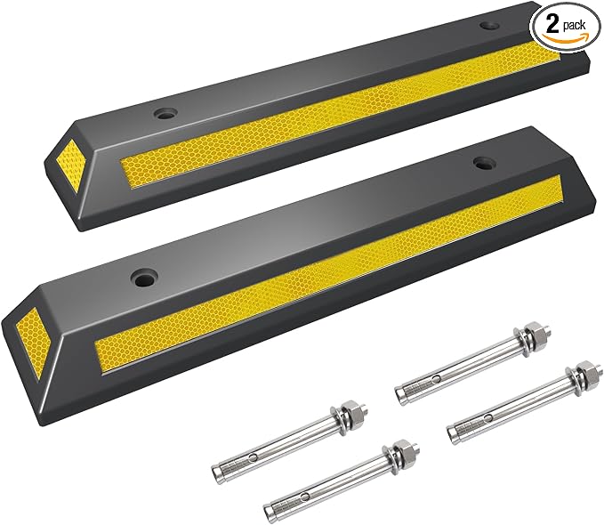2Pack Parking Stopper for Garage Parking Aid for Cars by Home