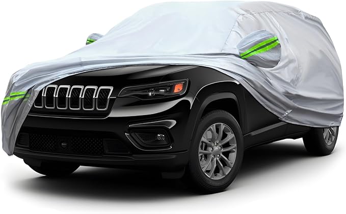 KEYOOG 6-Layer Full Car Cover is All-Weather Waterproof, Universal in All by KEYOOG
