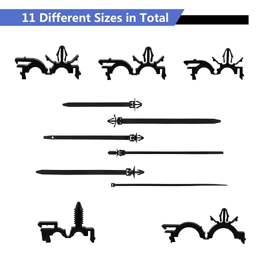 Car Harness Routing Clips 165PCS Assortment 11 Different Sizes Automotive Wire - Image 4