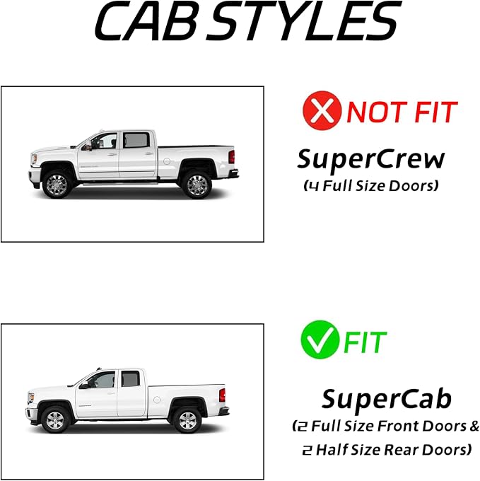 in Channel Rain Guards Fit for 2015-2020 Ford F150 Super Cab, 17-20 F150 Raptor - Image 3