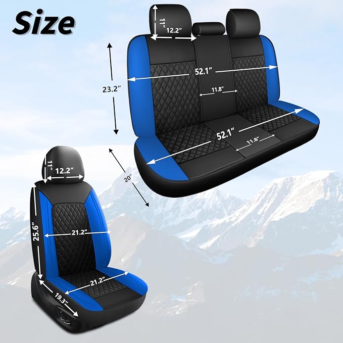 Car Seat Covers, Breathable and Waterproof Seat Covers, Luxury PU Universal Fit - Image 6