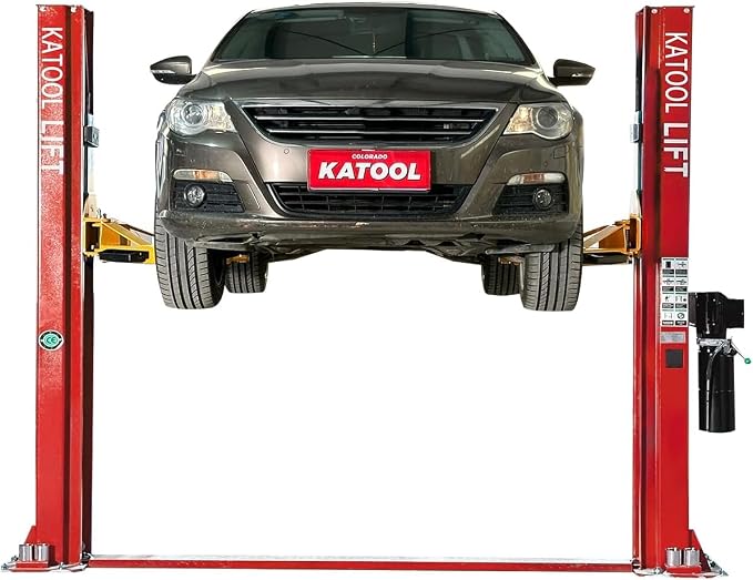 10000lbs 2 Post Lift Car Lift Auto Vehicle Car Lift Truck Hoist Floor Plate 220V - Image 2