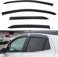4pcs Front+Rear Smoke Tint Sun/Rain Guard Outside Mount Tape-On Vent Window by LQQDP