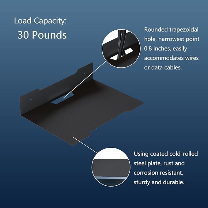 Floating Metal Wall Mount Shelf, Shelf - Image 4
