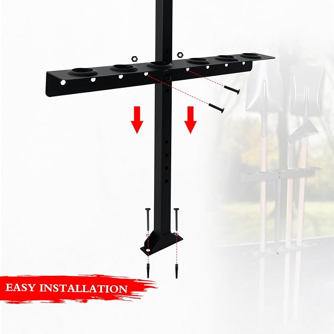 Trailer Racks for Lawn Equipment, Trailer Tool Rack Shovel Holder for Shovels - Image 5