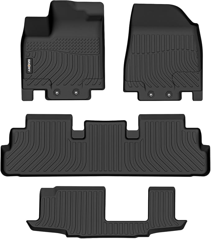 GINOWY-Floor Mats for Nissan Pathfinder 8 Passenger 2022-2024 2025 & Infiniti by GINOWY