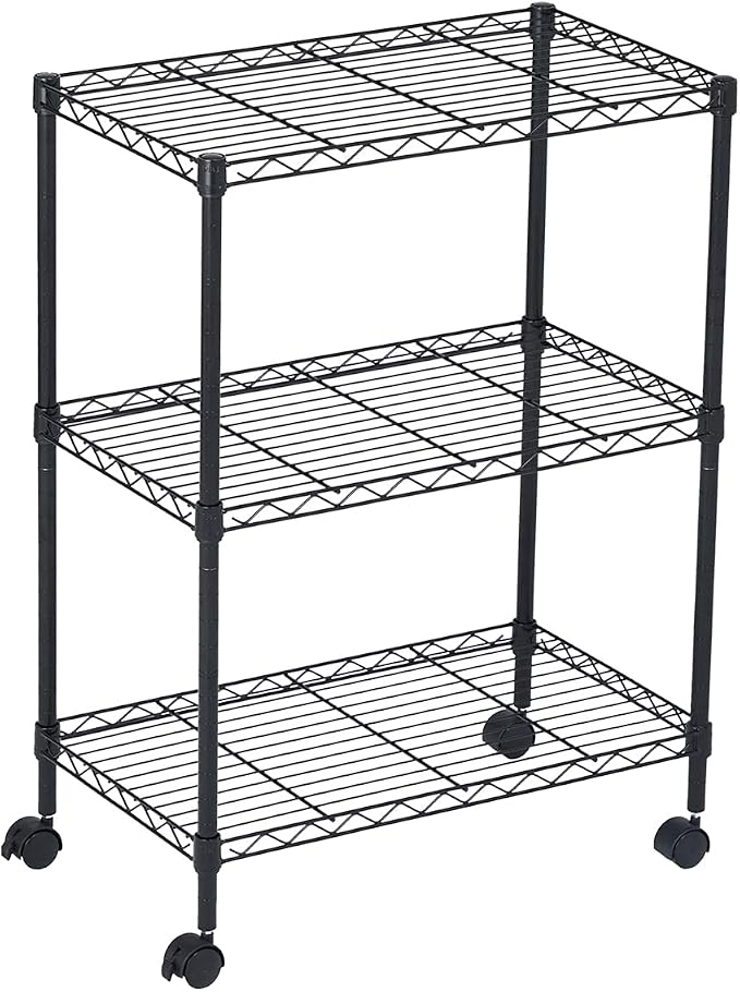 3 Tier Wire Shelving Unit Storage Rack, Metal Heavy Duty Utility Organizers by DisplaysByJack