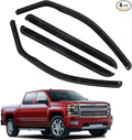 in Channel Rain Guards for 2014-2018 Chevy Silverado/GMC Sierra 1500 Crew Cab by CHYKORLA