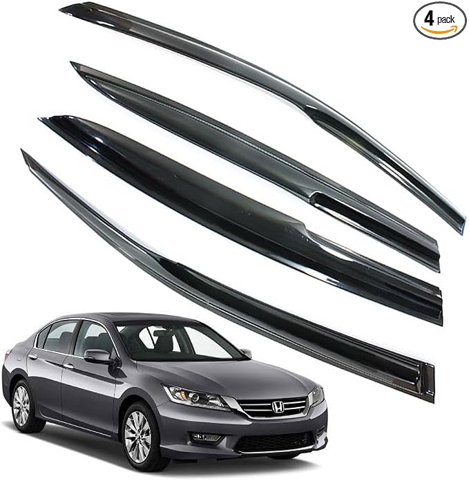 Rain Guards for Honda Accord 2013-2017 4-Door Sedan by LETINGFAR