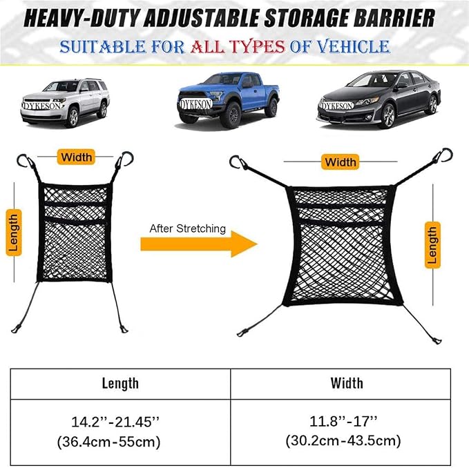 DYKESON Pet Barrier Dog Car Net Barrier - Image 6