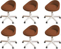Rolling Stool Set of 6 Rolling Hydraulic Salon Stool by Walktory