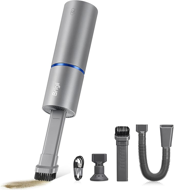 Brigii Mini Handheld Vacuum Cordless, 3 in 1-Car Vacuum & Air Duster & Hand Pump by Brigii