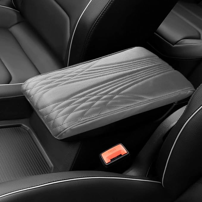 2025 Upgrade Universal Style Memory Cotton Car Armrest Box Pad, New Leather Car by Gasuio