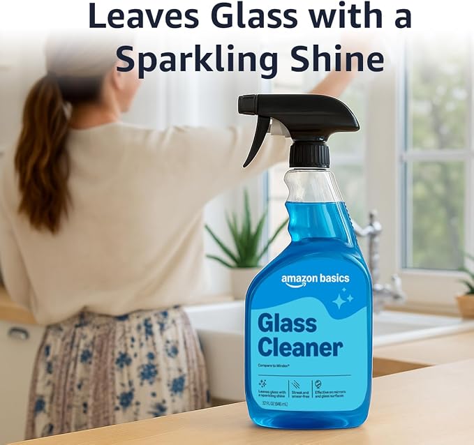 Amazon Basics Glass Cleaner, 32 Fl Oz - Image 4