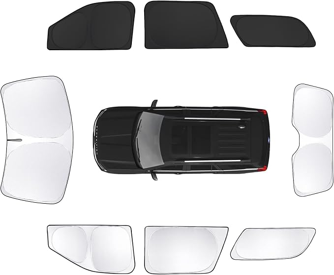 8pcs Car Window Shades for Ford Expedition SUV 2018-2024 Accessories, by Unknown