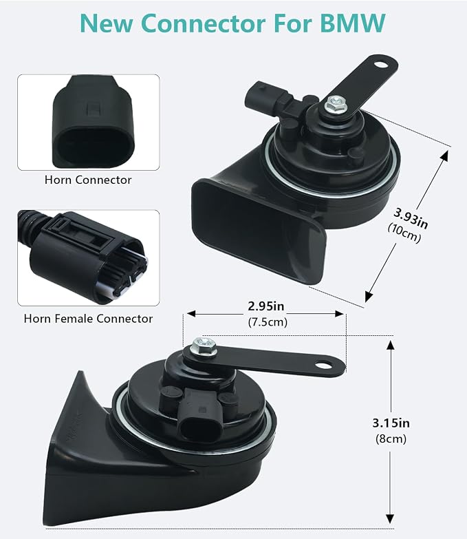Car Horn Kit for BMW 12V Loud Waterproof Auto Horn, High Low Dual Tone 126 - Image 3