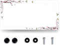 Hummingbird License Plate Frame Cherry Blossom Pink Flower License Plate Holder by MUAWUOIK