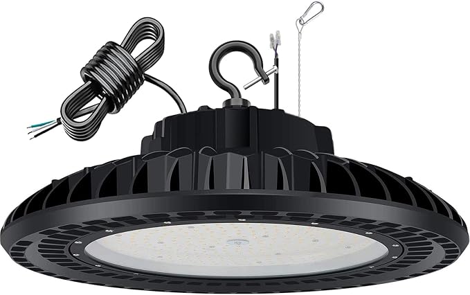 300W LED High Bay Light, UL&DLC Listed 41000LM Dimmable UFO High Bay Lights by YELLORE