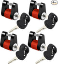 METOWARE Keyed Alike Trailer Coupler Lock, 1/4” Dia, 3/4” Span Heavy-Duty Steel by METOWARE