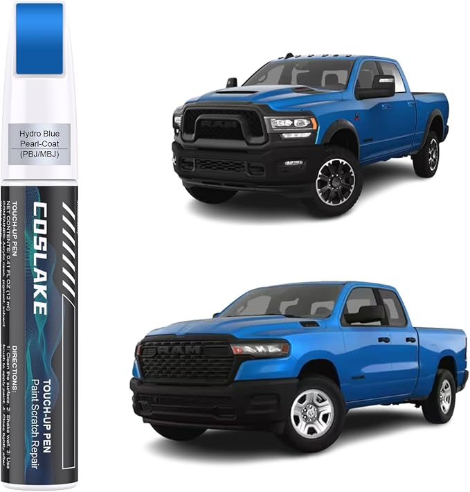 Car Touch Up Paint) for Dodge Ram, Car Paint Scratch Repair Kit, Quick & Easy by COSLAKE