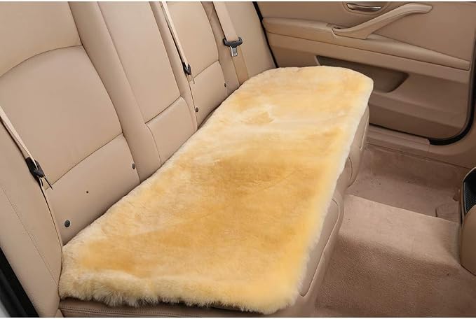 Fluffy Genuine Australia Sheepskin Car Seat Cover - Image 4