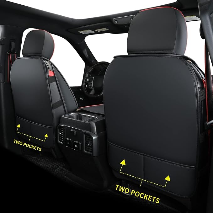 LUCKYMAN CLUB F150 Faux Leather Seat Covers Fit - Image 3