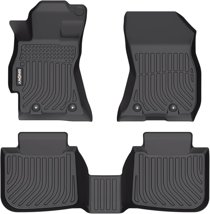 GINOWY-Floor Mats for Subaru Outback/Legacy 2015-2019 TPE Rubber All Weather by GINOWY