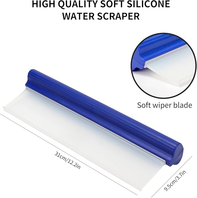 2 Pack 12inch car Squeegee, Silicone Squeegee, car Window Squeegee, Flexible - Image 2