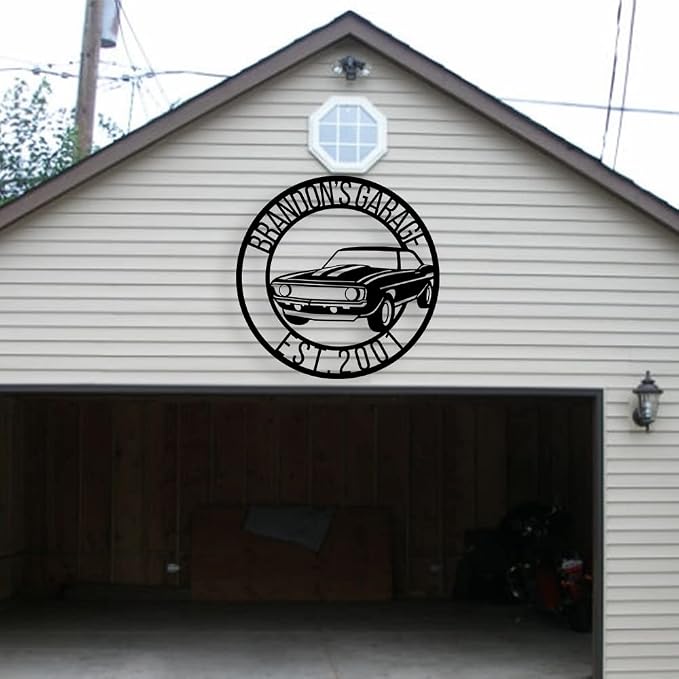Papa's Custom Workshop & Garage Metal Sign - Image 2