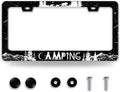 Camping License Plate Frame Forest Mountains License Plate Holder Funny by BRAGHRTED